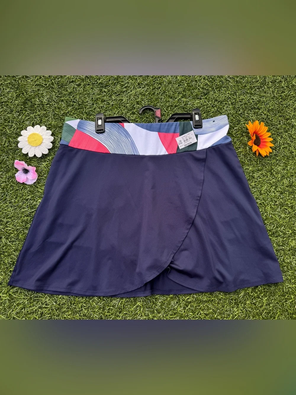 💙❤️CALLAWAY NWT Red Pink Geometric Tennis Golf Skater Skort Athletic Skirt XL